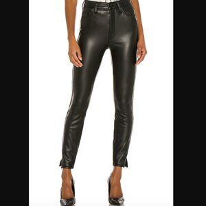 Mother High Waisted Vamp Faux Leather Pants - 29